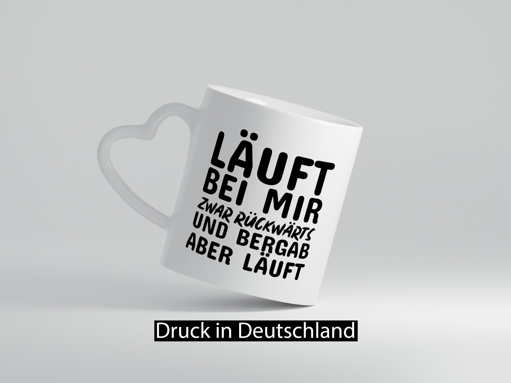 Läuft bei dir lustig Humor Geschenkidee Geschenk Tasse