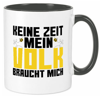 Mein Volk braucht mich | Bienenvolk Imker Honigmacher lustig Humor Geschenkidee Tasse