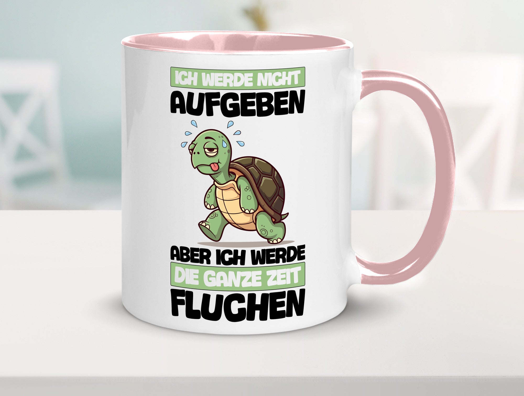 Ich geb nicht auf werde aber fluchen | Schildkröte Joggen v2 Humor Geschenkidee