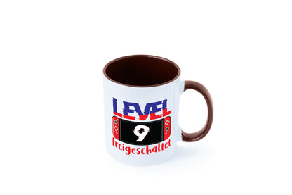 Level 9 Freigeschaltet | 9. Geburtstag Zocker Gamer Humor Geschenkidee Tasse