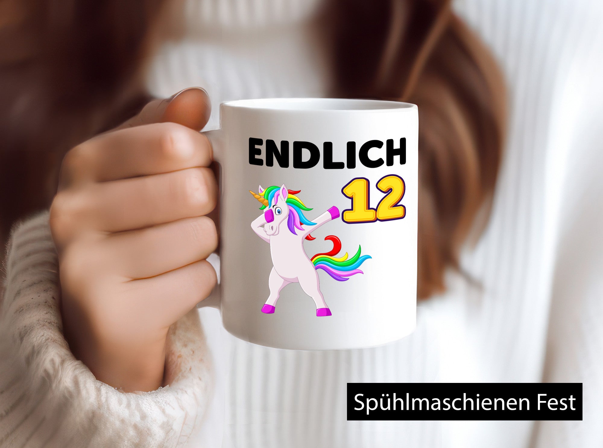 12. Geburtstag | endlich 12 Jahre Einhorn Mädchen lustig Geschenkidee Geschenk