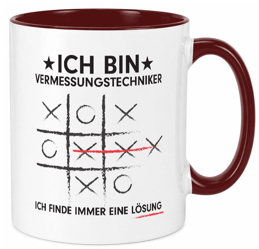 Löse Probleme: Vermessungstechniker | Techniker v3 Geschenk Humor Geschenkidee Tasse