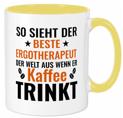 Kaffee trinkt: Ergotherapeut | Ergotherapie lustig Humor Geschenkidee Geschenk