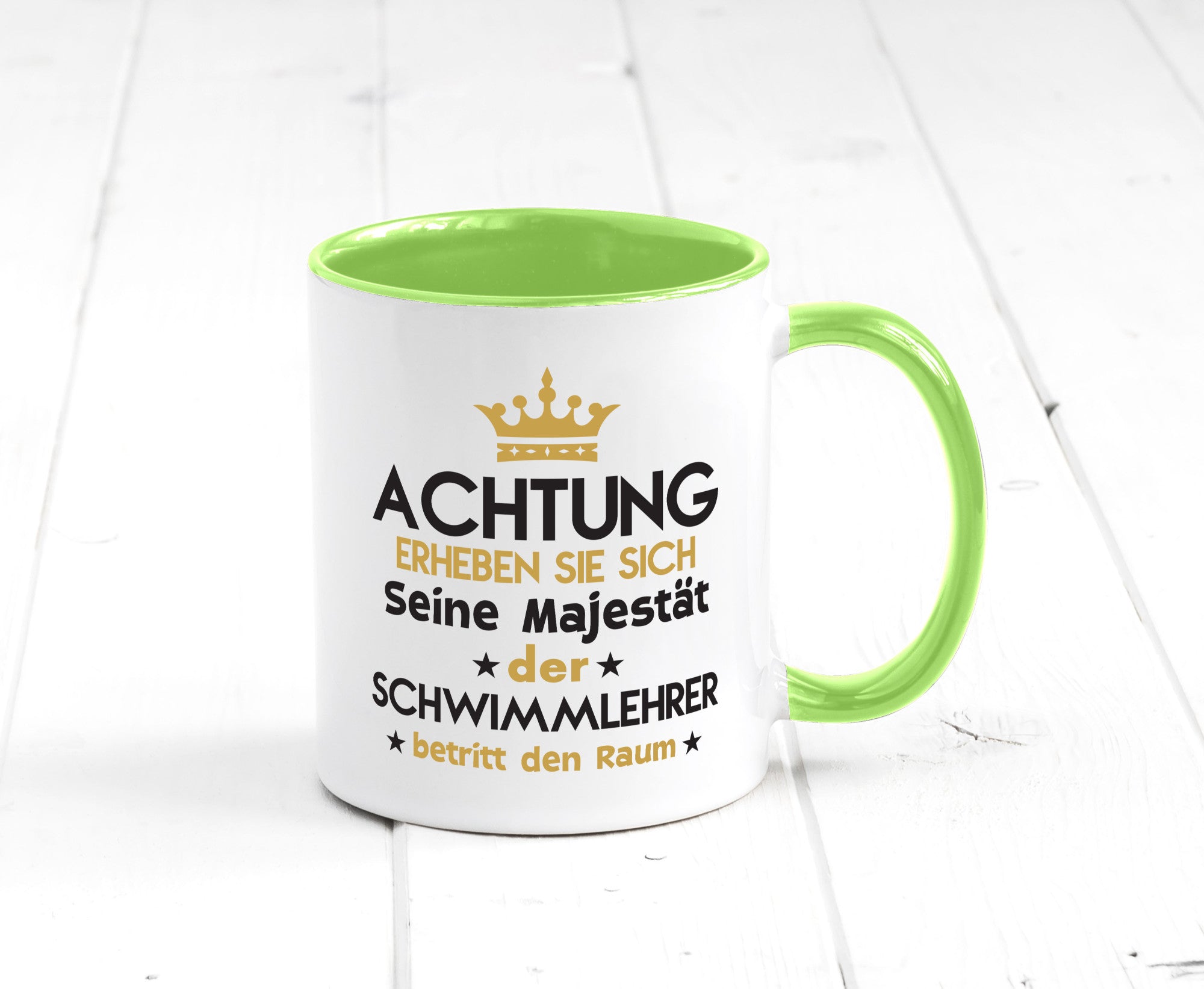 Seine Majestät Schwimmlehrer | Lehrer Schüler schwimmen Geschenkidee Humor Tasse