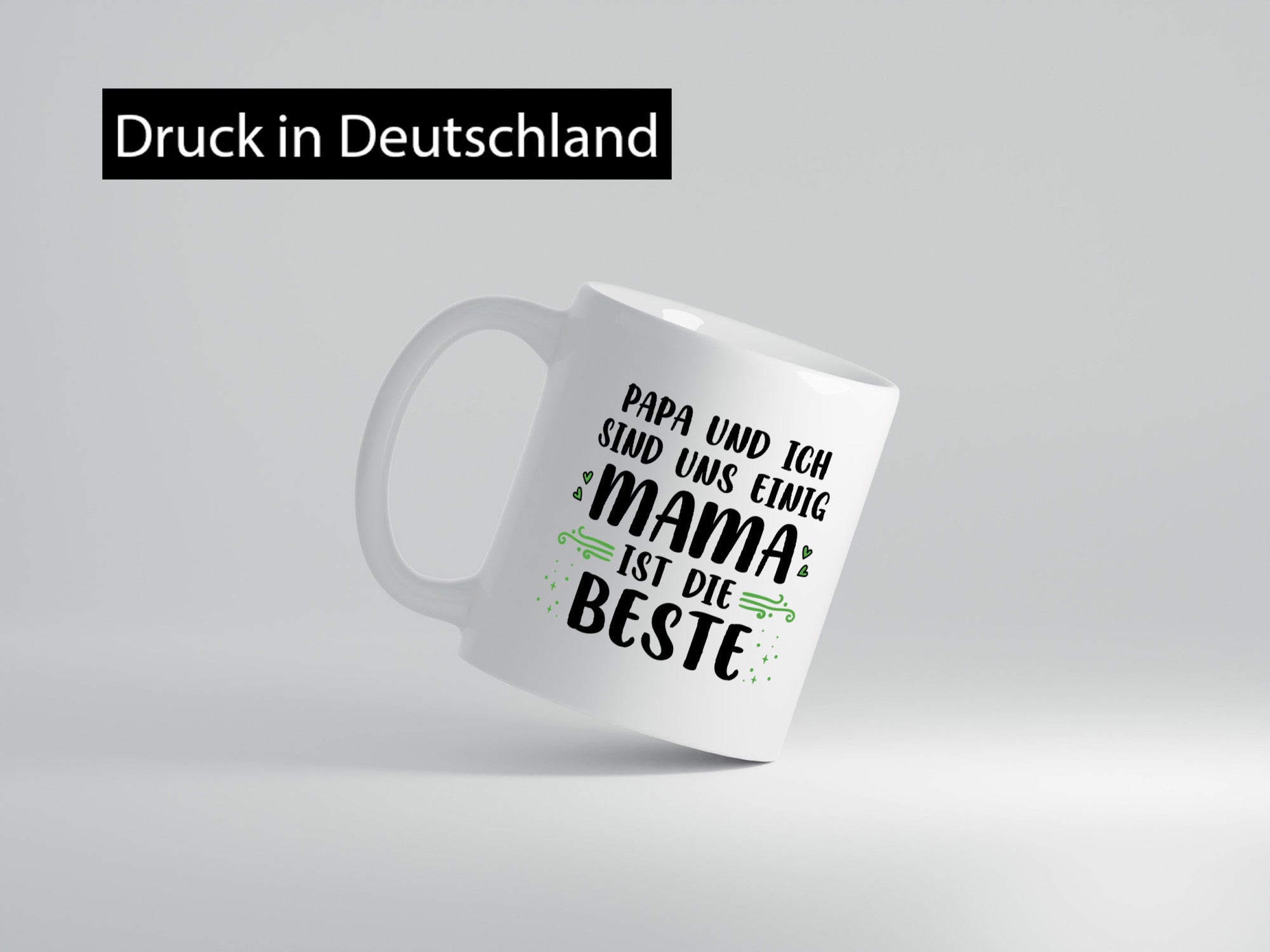 Papa und ich sind uns einig: Mama ist die Beste | Muttertagsgeschenk Familie