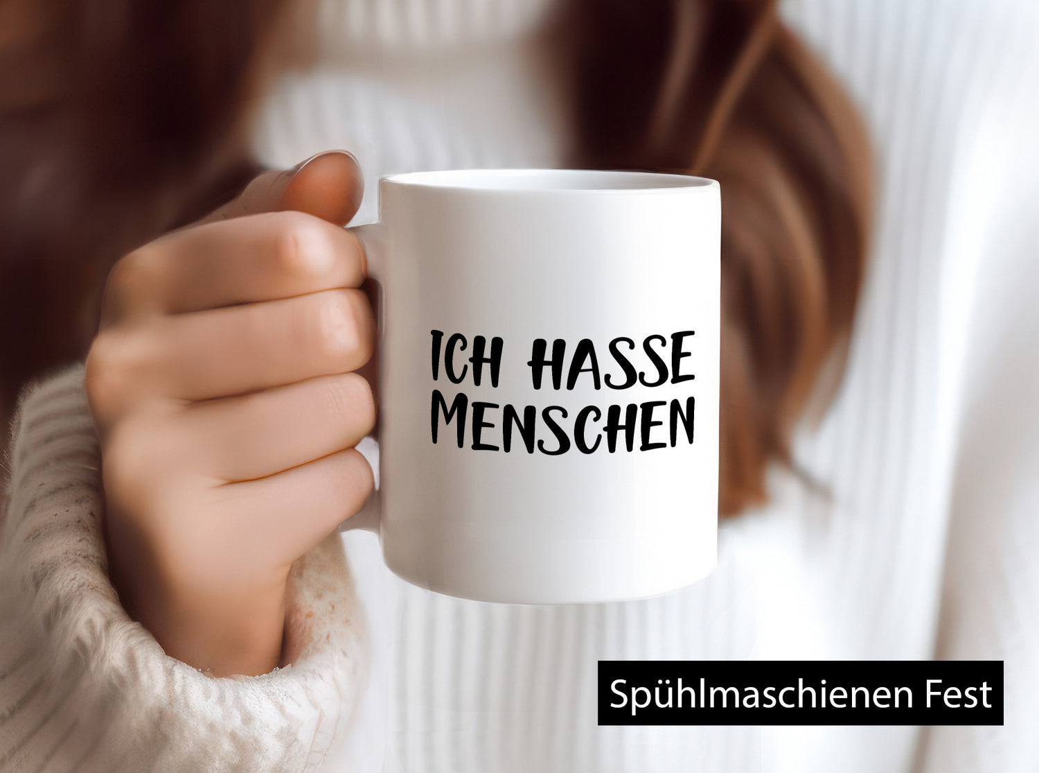 Ich hasse Menschen lustig Humor Geschenkidee Geschenk Tasse