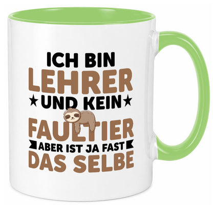 Ich bin kein Faultier: Lehrer | Schule Beruf Schüler Humor Arbeit Kollegen Büro