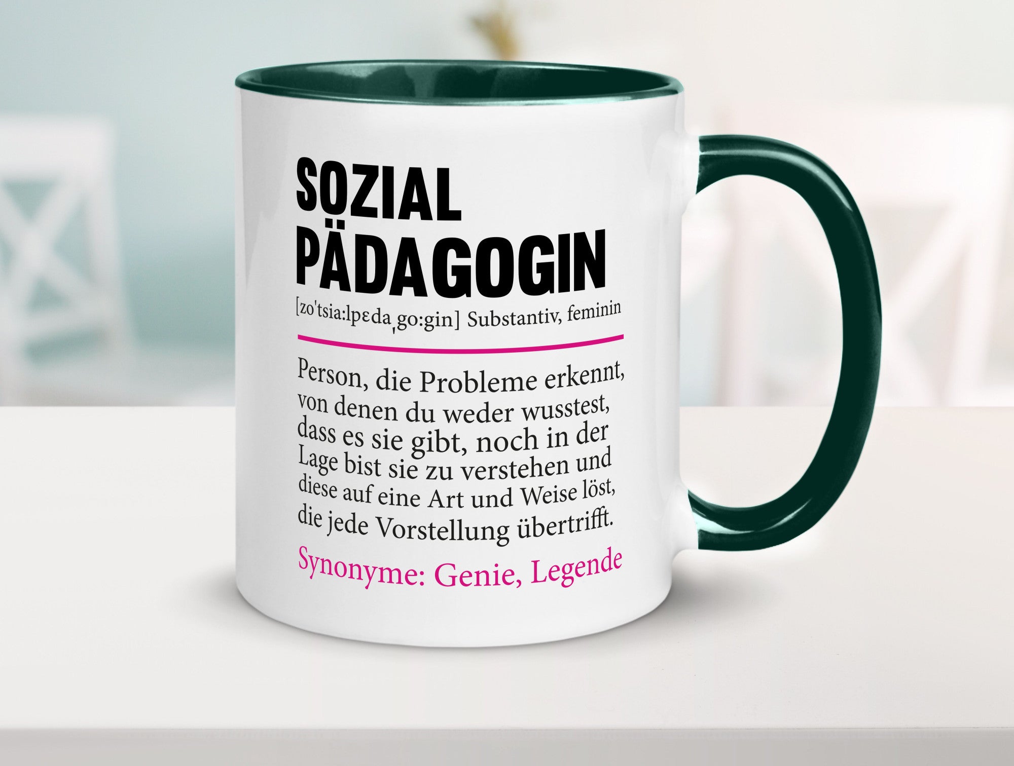 Sozialpädagogin | Spruch lustig Humor Pädagogin v2 Geschenkidee Geschenk Tasse