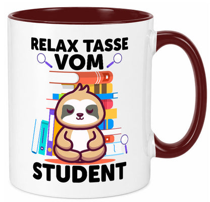 Relax Tasse: Student | Universität Uni Studium lustiger Spruch Geschenk Humor
