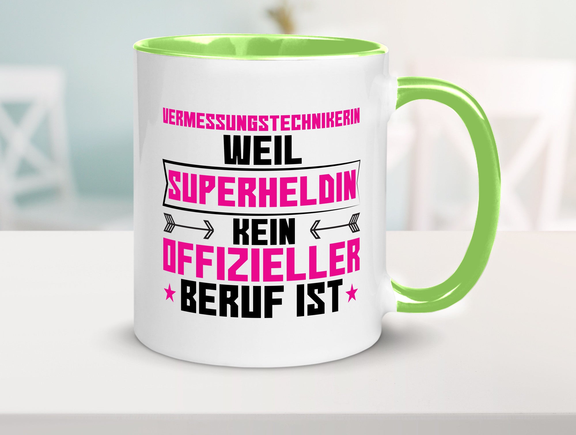 Superheldin Vermessungstechnikerin | Techniker Humor Geschenkidee Tasse