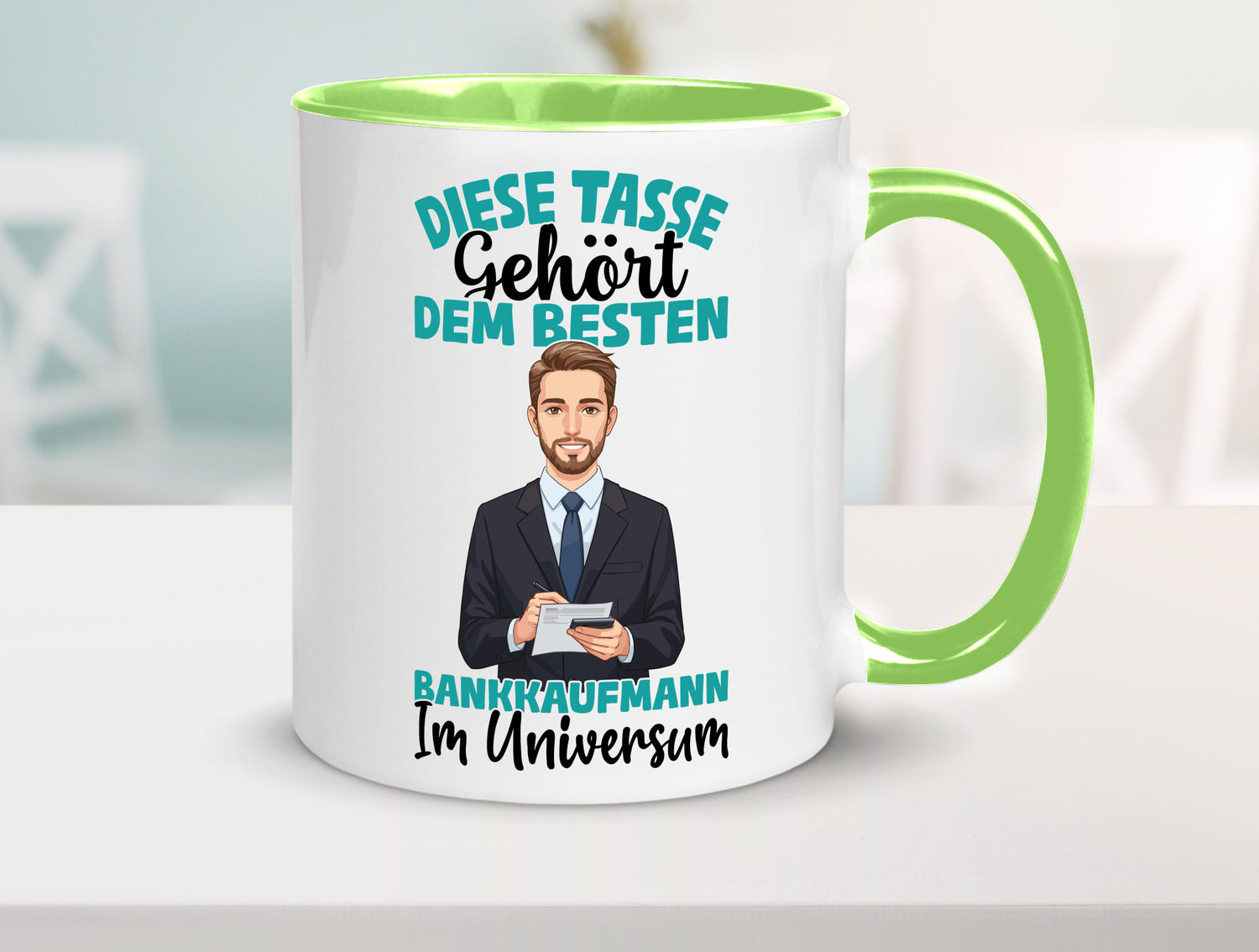 Im Universum: Bankkaufmann | Kaufmann Bank Kaufleute Geschenkidee Humor Tasse