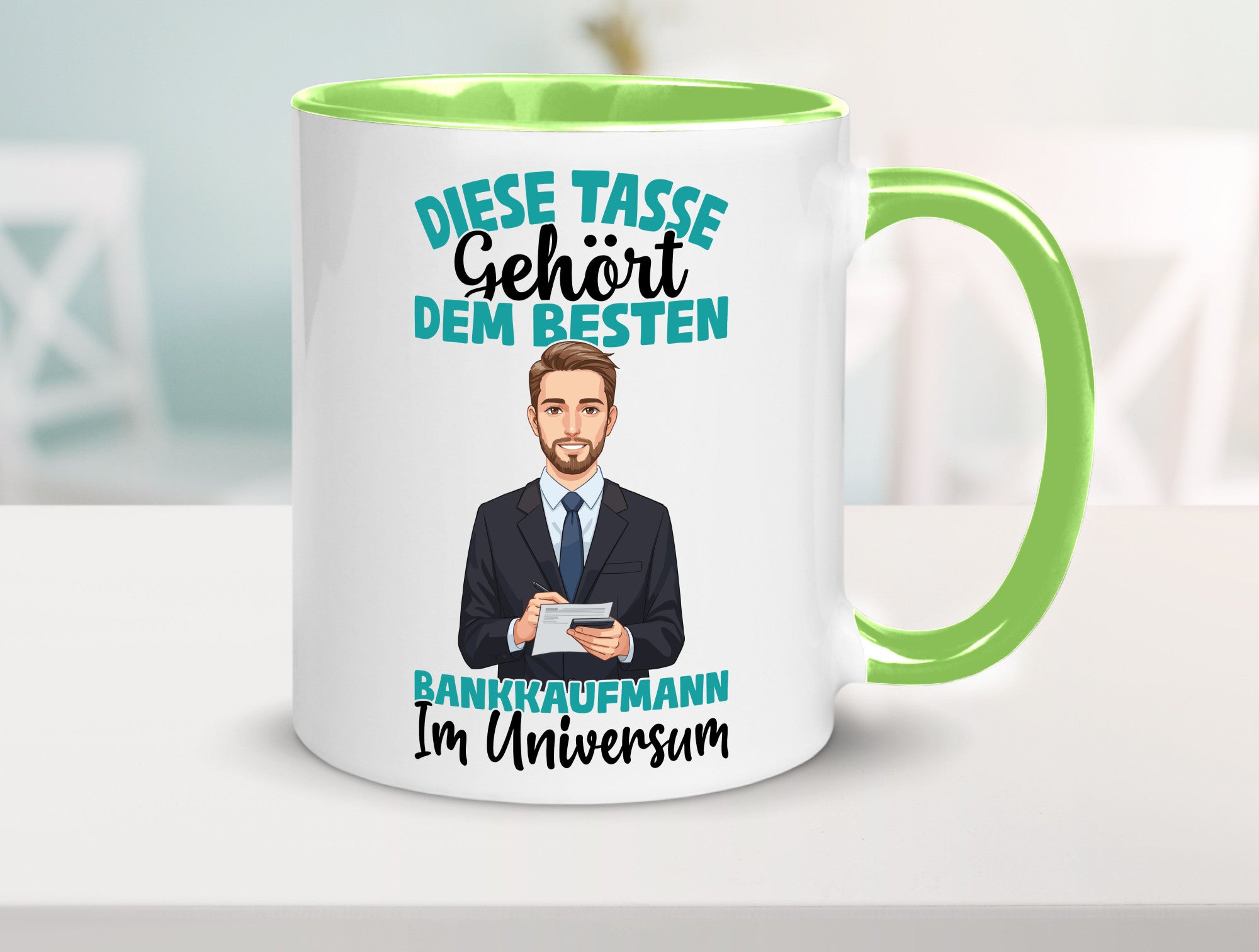Im Universum: Bankkaufmann | Kaufmann Bank Kaufleute Geschenkidee Humor Tasse