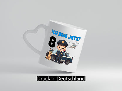 8. Geburtstag | 8 Jahre Polizei Kind Polizeiauto lustig Geschenkidee Geschenk