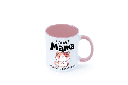 Liebe Mama Danke, für alles | Muttertag Beste Geschenk Familie Geschenkidee Tasse