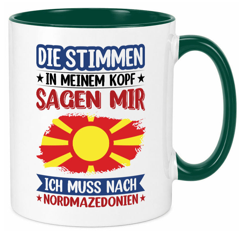 Nordmazedonien | Urlaub Stimmen in meinem Kopf Geschenk Humor Geschenkidee
