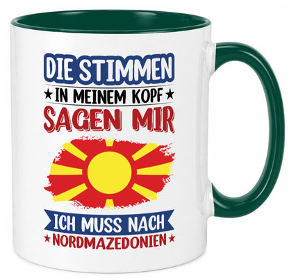 Nordmazedonien | Urlaub Stimmen in meinem Kopf Geschenk Humor Geschenkidee