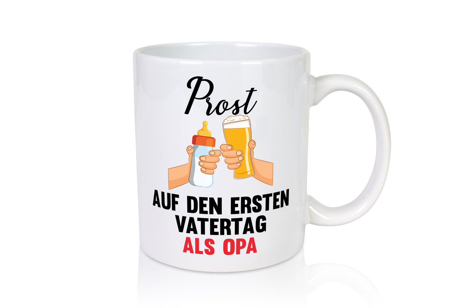 Prost auf den ersten Vatertag als Opa Humor Familie Geschenkidee Tasse