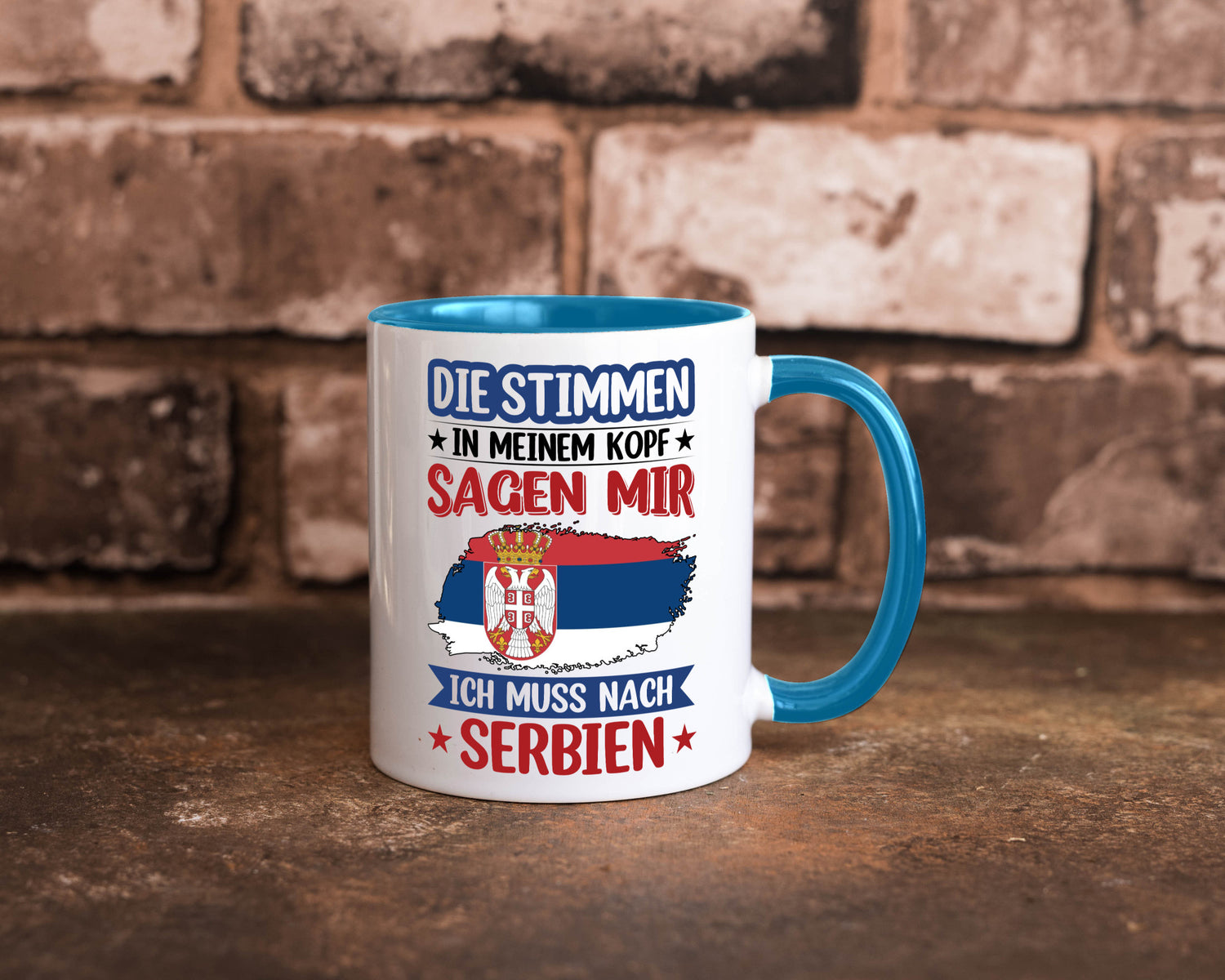 Serbien | Urlaub Stimmen in meinem Kopf Traumland v2 Geschenk Humor