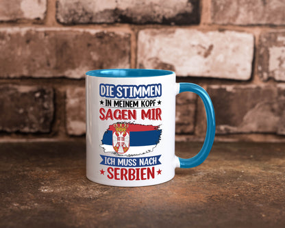 Serbien | Urlaub Stimmen in meinem Kopf Traumland v2 Geschenk Humor