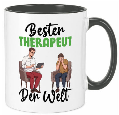 Bester Therapeut | Psychotherapie Therapie v2 Humor Geschenkidee Tasse