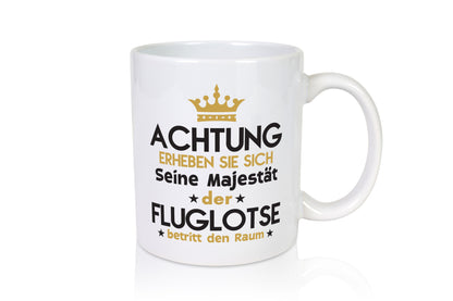 Seine Majestät Fluglotse | Flugverkehr Flughafen Geschenkidee Humor Tasse