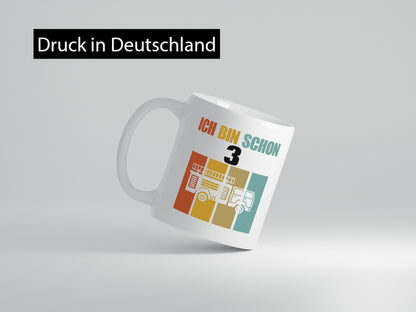 Ich bin schon 3 | 3. Geburtstag Kind Jähriger lustig Geschenkidee Geschenk Tasse