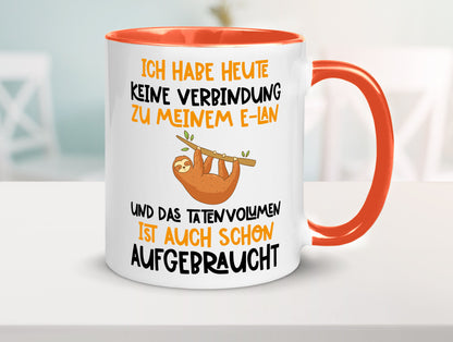 Tatenvolumen aufgebraucht | Spruch Humor Faultier Tierliebhaber Geschenkidee