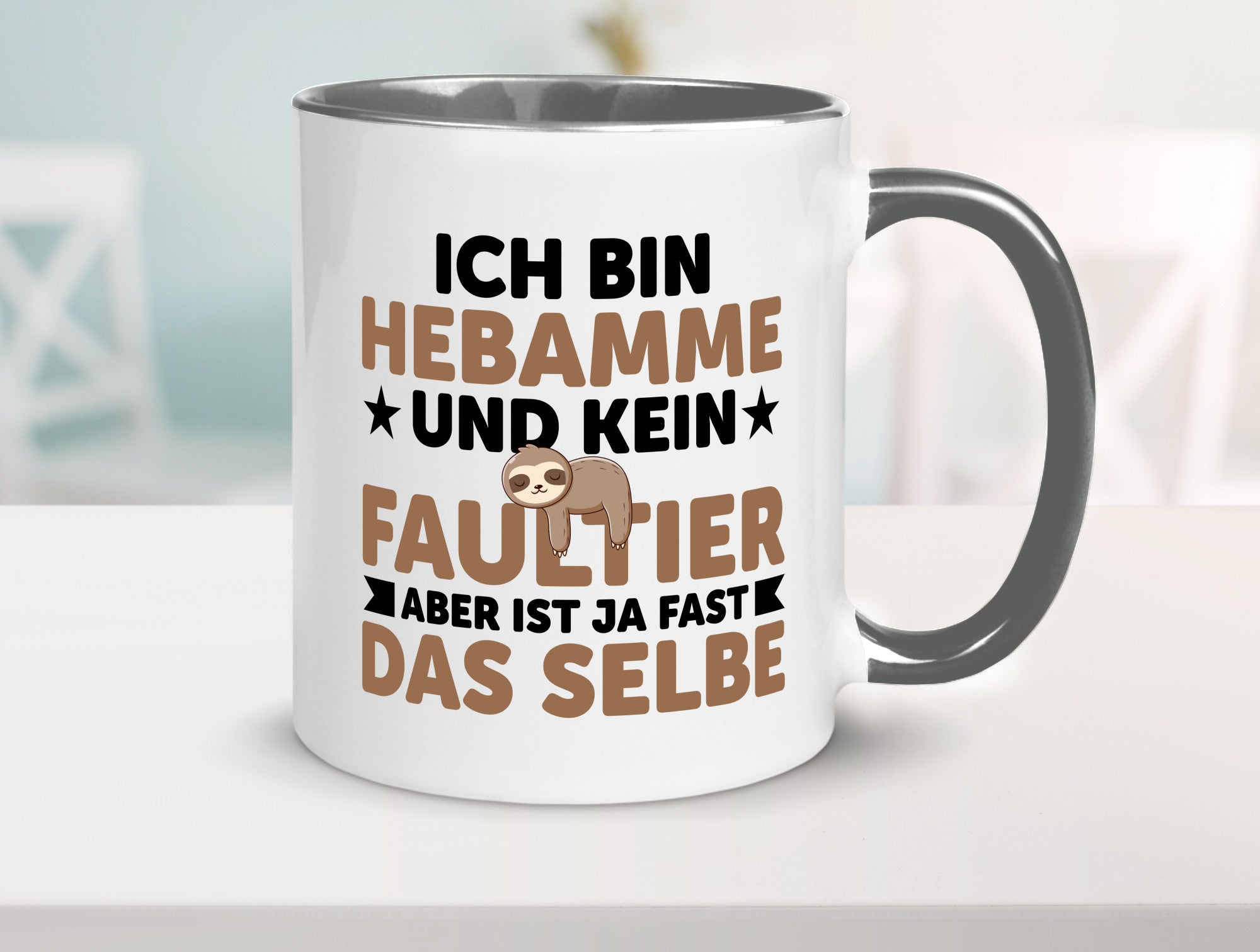 Ich bin kein Faultier: Hebamme | Geburtshilfe v2 lustig Tierliebhaber Humor
