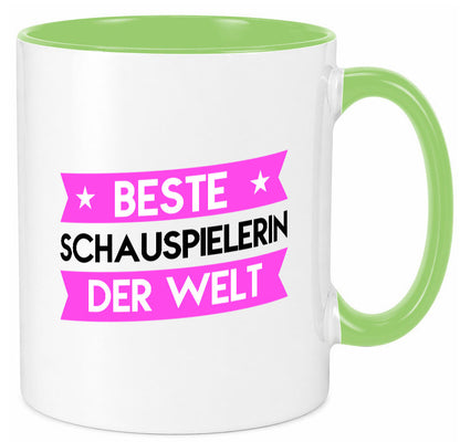 Beste Schauspielerin | Theater lustiger Spruch Geschenk Humor Geschenkidee Tasse