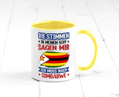 Simbabwe | Urlaub Stimmen in meinem Kopf Traumland v2 Geschenk Humor