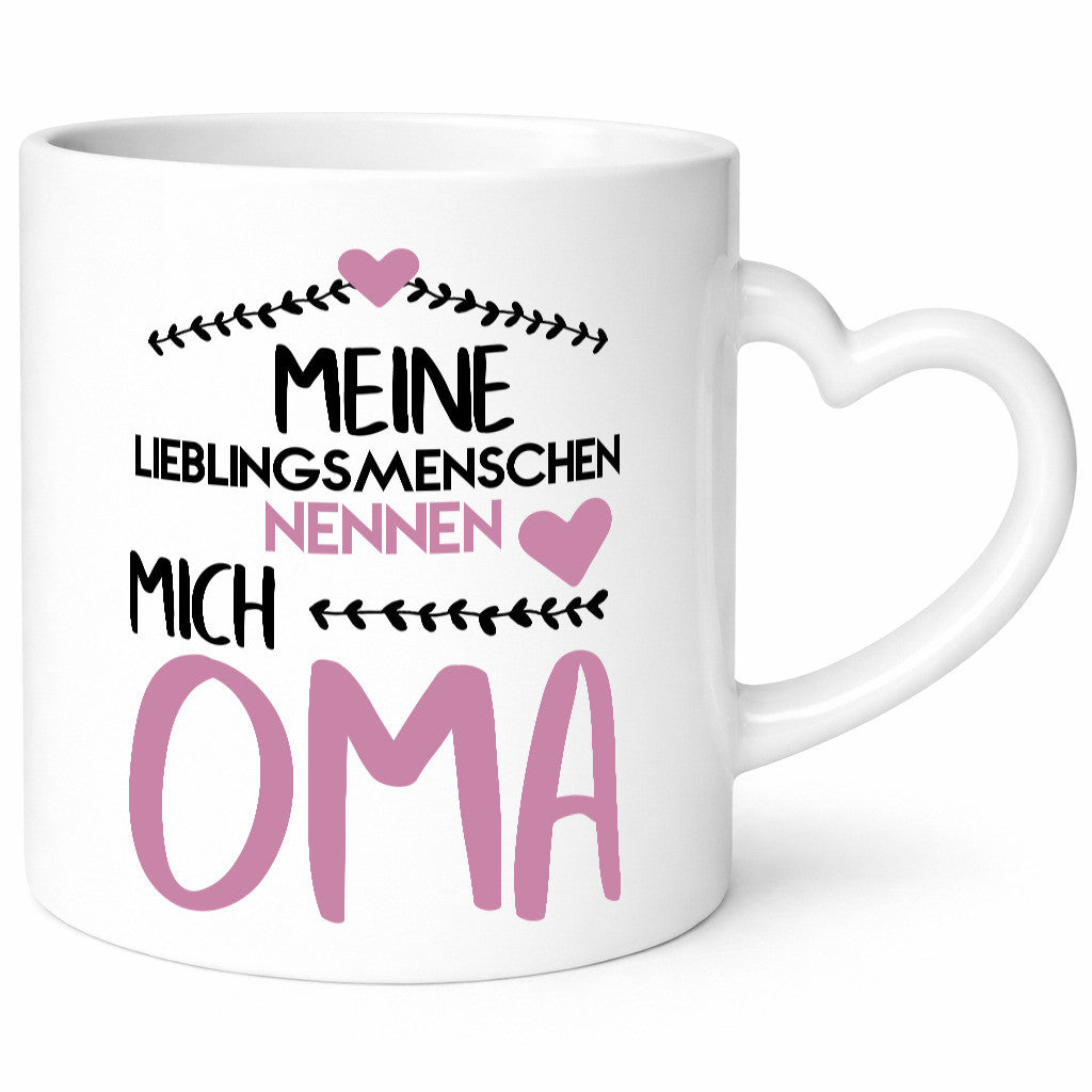 Oma Tasse | Lieblingsmenschen Großmutter Herzen lustiger Spruch Geschenk