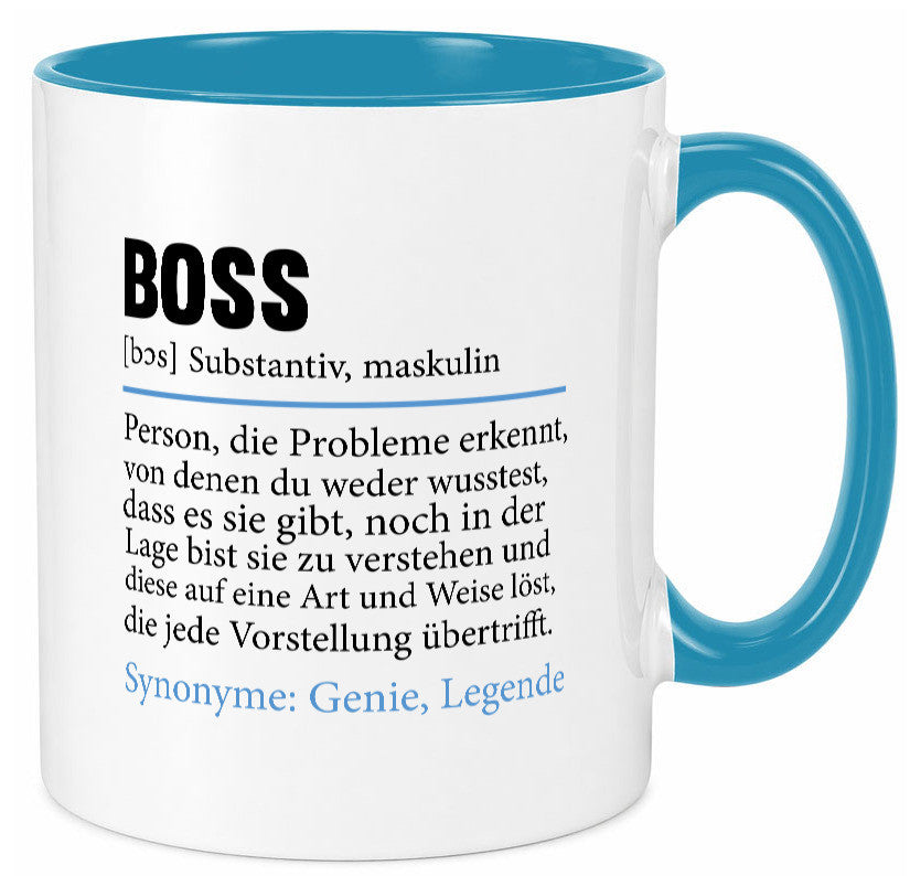 Boss | Chef Führungskraft Vorgesetzter Geschenk Arbeit Kollegen Büro lustiger Tasse