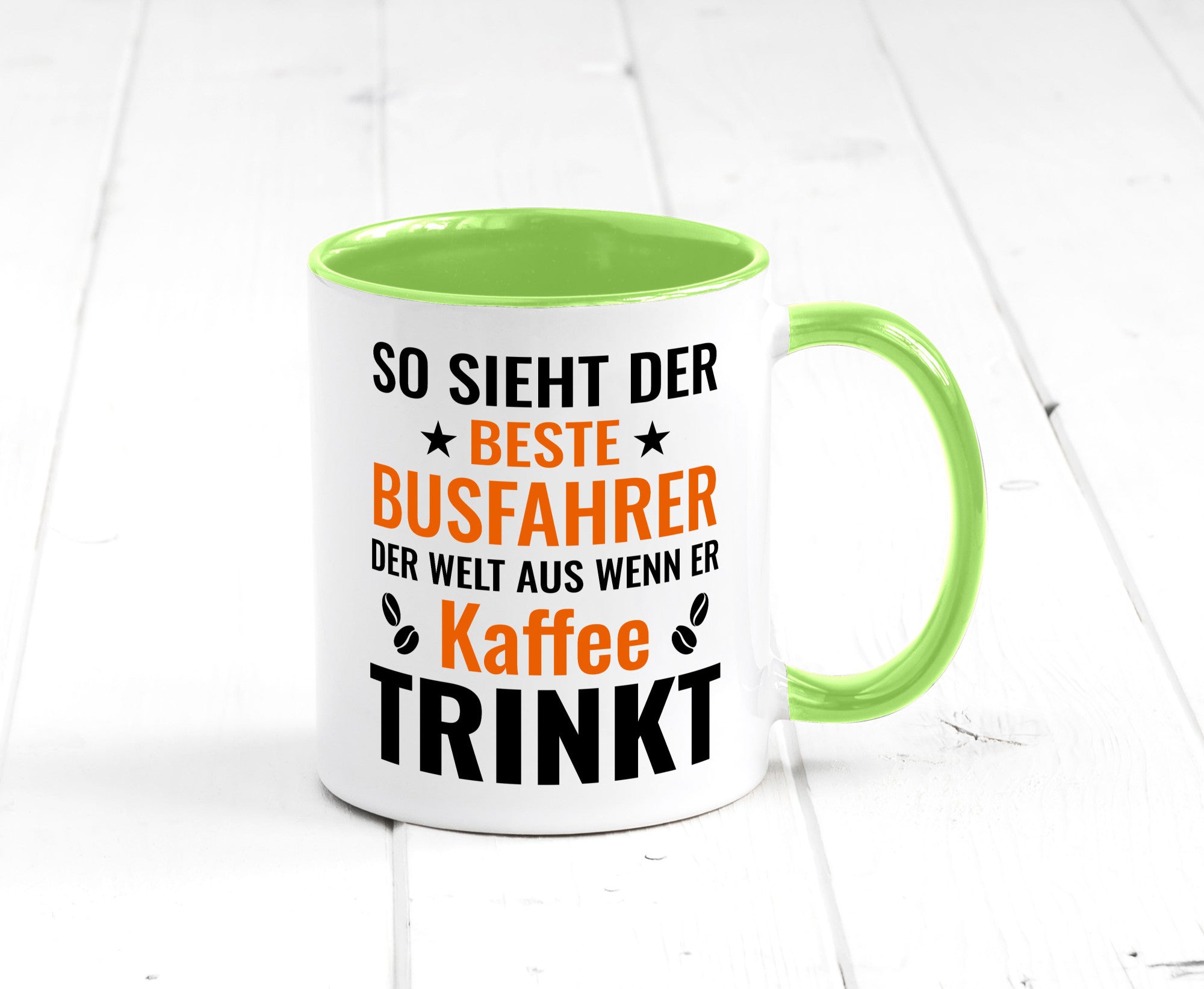 Kaffee trinkt: Busfahrer | Berufsfahrer Fahrer Geschenk Arbeit Kollegen Büro