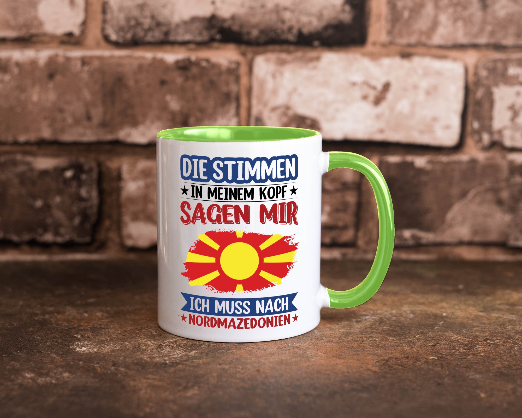 Nordmazedonien | Urlaub Stimmen in meinem Kopf Geschenk Humor Geschenkidee