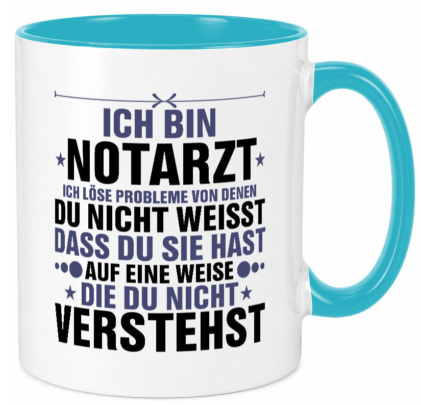 Löse Probleme: Notarzt | Arzt v2 Geschenkidee Humor Tasse