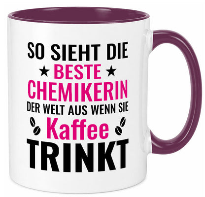 Kaffee trinkt: Chemikerin | Chemie Labor Geschenkidee Humor Tasse