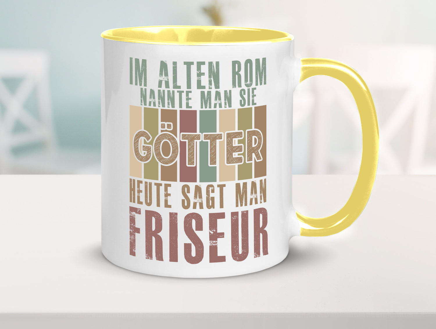 Heute sagt man: Friseur | Frisör Geschenkidee Humor Tasse