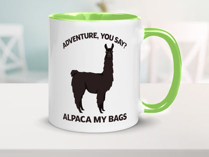 Adventure, Alpaca | Humor Geschenkidee Tasse