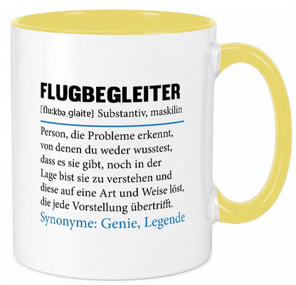 Flugbegleiter | Spruch Steward Flughafen Geschenk Humor Geschenkidee lustiger Tasse