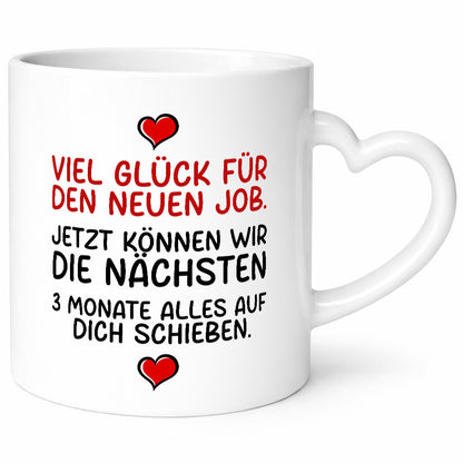 Jobwechsel | Arbeit Neuling bei der lustig Kollegen Büro Geschenk Tasse