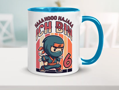 6. Geburtstag | Ninja Junge 6 Jahre Humor Geschenkidee Tasse