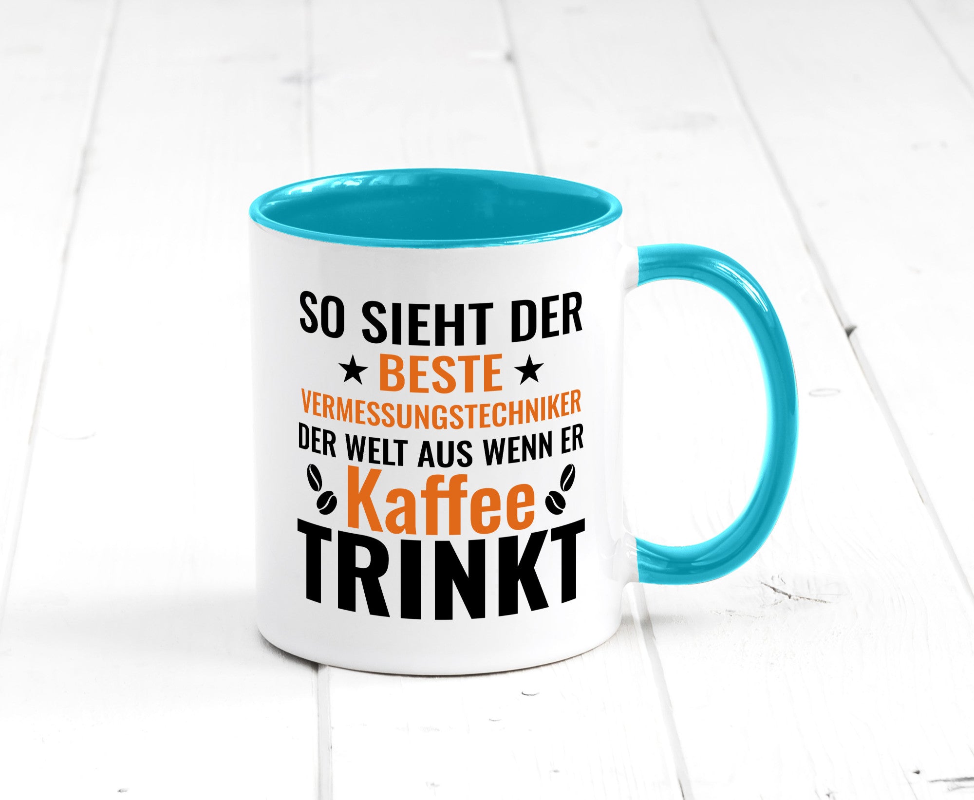 Kaffee trinkt: Vermessungstechniker | Techniker Geschenk Humor Geschenkidee