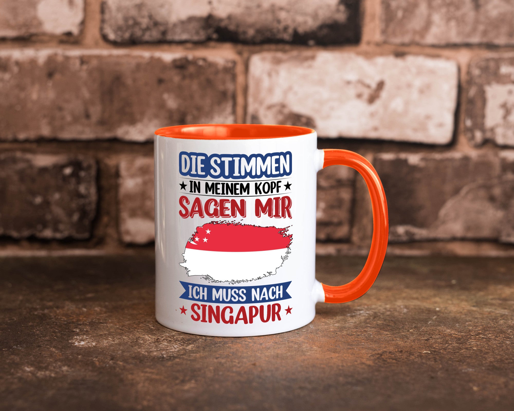 Singapur | Urlaub Stimmen in meinem Kopf Traumland v2 lustiger Spruch Geschenk