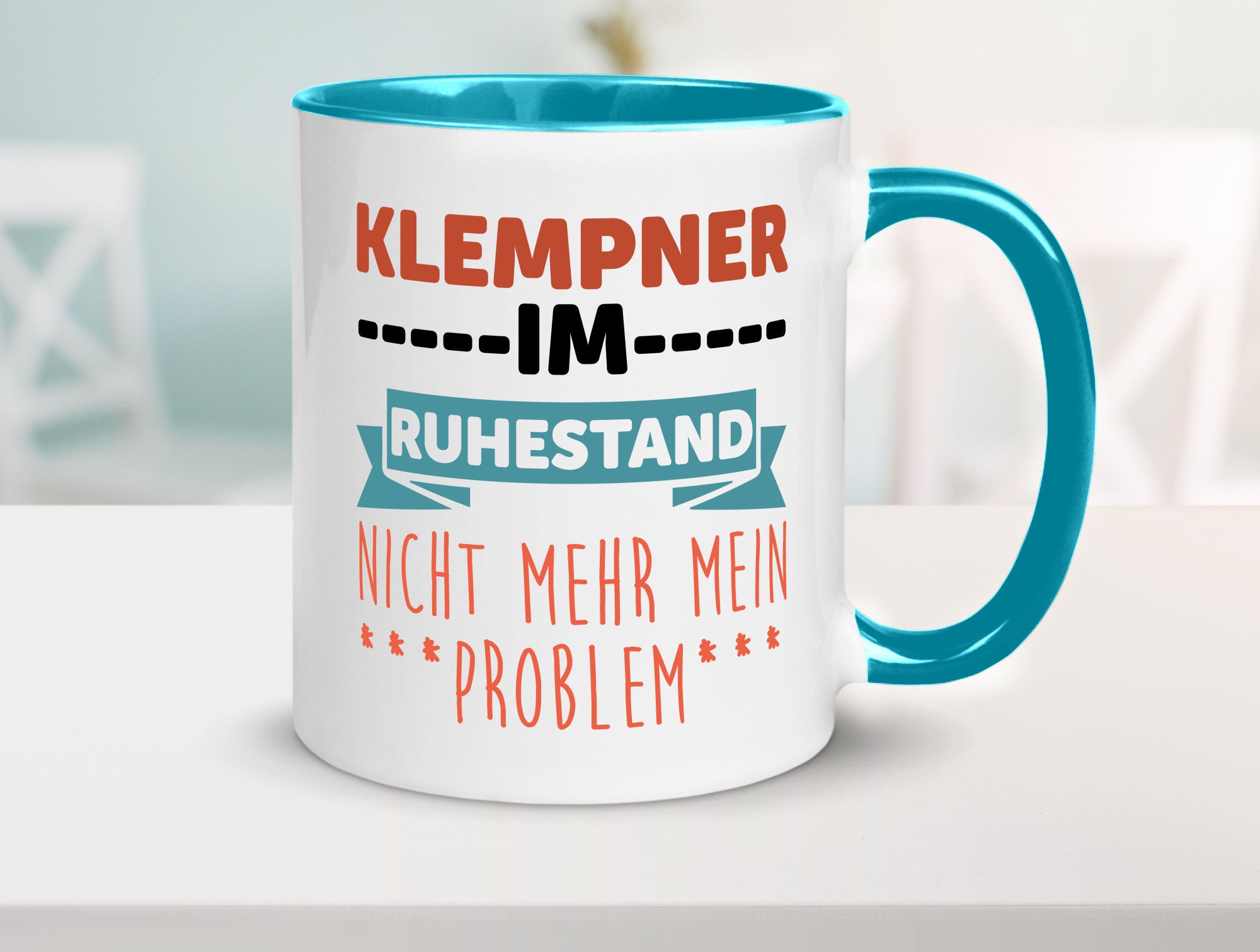 Klempner im ruhestand nicht mehr mein Problem Geschenkidee Jubiläum Humor Tasse
