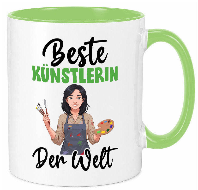 Beste Künstlerin| Kunst Geschenk Humor Geschenkidee lustiger Spruch Tasse