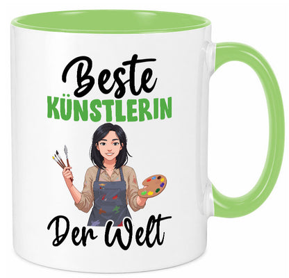 Beste Künstlerin| Kunst Geschenk Humor Geschenkidee lustiger Spruch Tasse