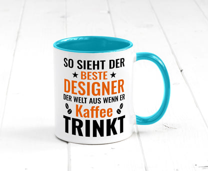 Kaffee trinkt: Designer Beruf | Mode Geschenkidee Arbeit Kollegen Büro Humor