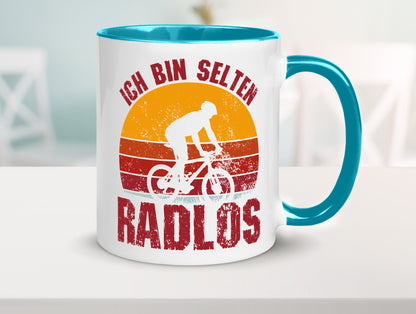 Ich bin Selten Radlos | Radfahrer Mountainbike Humor Geschenkidee Tasse