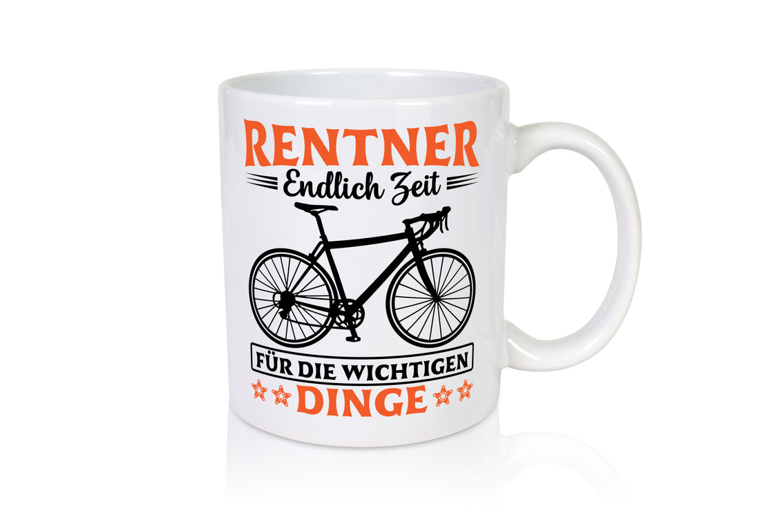 Rentner | Zeit für wichtige Dinge Fahrrad lustig Ruhestand Jubiläum Geschenk