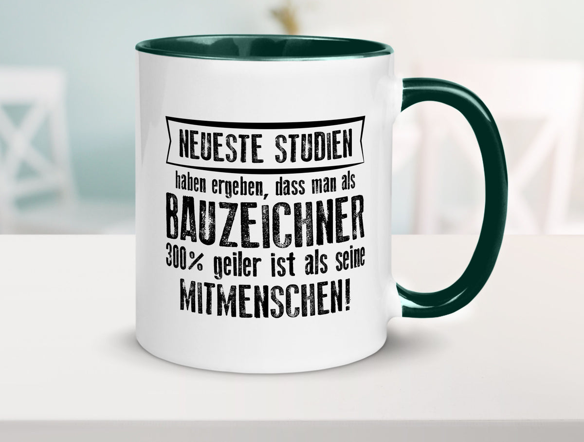 Neuste Studien: Bauzeichner | Zeichner Humor Geschenkidee Tasse